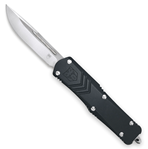 Cobra Enterpris 115603 CobraTec Knives SBLKFSXSDNS FS-X  Small 2.75" OTF Drop Point Plain D2 Steel Blad