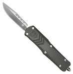 Cobra Enterpris 115605 CobraTec Knives SGYFSXSDNS FS-X  Small 2.50" OTF Drop Point Plain D2 Steel Blade