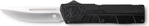 Cobra Enterpris 115608 CobraTec Knives BCTLWDNS Lightweight  3.25" OTF Drop Point Plain D2 Steel Blade/