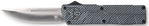 Cobra Enterpris 115610 CobraTec Knives CFCTLWDNS Lightweight  3.25" OTF Drop Point Plain D2 Steel Blade