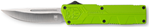 Cobra Enterpris 115615 CobraTec Knives ZBGCTLWDNS Lightweight  3.25" OTF Drop Point Plain D2 Steel Blad