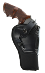 115651 Galco SR43B Switchback  Black Synthetic Holster w/Leather Top Belt Colt King Cob