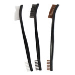 115736 Birchwood Casey 41104 Utility Brushes  Universal Nylon, Bronze, Stainless Steel