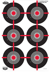 115758 Birchwood Casey 35705 Dirty Bird  Bullseye Tagboard Hanging Pistol 12" x 18" Bla