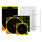 115761 Birchwood Casey 38102 Sharpshooter Target & Stand Kit Silhouette/Bullseye Paper
