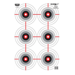 115779 Birchwood Casey 37209 EZE-Scorer Multiple Bull's-Eye Bullseye Paper Universal 12