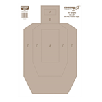 115780 Birchwood Casey 37206 EZE-Scorer  IPSC Silhouette Paper Hanging Universal 12" x