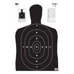 115786 Birchwood Casey 37020 EZE-Scorer BC-27 Silhouette Paper Hanging 23" x 35" Black