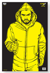 115789 Birchwood Casey 37035 EZE-Scorer Bad Guy Silhouette Paper Hanging 23" x 35" Blac