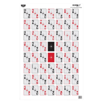115790 Birchwood Casey 37026 EZE-Scorer 52-Card Shoot-Up Playing Cards Paper Hanging 23