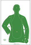 Action Target I 116031 Action Target B21EGREEN100 Qualification  Silhouette Paper Hanging 23" x 35" Gre