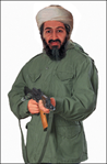 Action Target I 116046 Action Target 1RT100 Osama Bin Laden Photo Target Osama Bin Laden Heavy Paper Ha