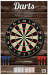 Action Target I 116069 Action Target GSDARTS100 Darts  Dart Board Paper Hanging 23" x 35" Multi-Color 1