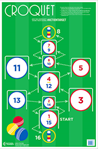 Action Target I 116070 Action Target GSCROQUET100 Croquet  Croquet Paper Hanging 23" x 35" Multi-Color