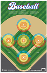 Action Target I 116071 Action Target GSBASE100 Baseball  Ball Field Paper Hanging 23" x 35" Multi-Color