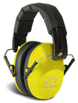 Gsm Outdoors 116220 Walker's GWPFPM1YL Pro Low Profile Muff Polymer 22 dB Folding Over the Head Yell
