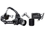 116228 Predator Tactics 97457 The Lantern Headlamp Kit Green/White LED Bulb Matte Black