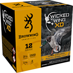 Browning Ammuni 116344 Browning Ammo B193411242 BXD Steel Waterfowl 12 Gauge 3.5" 1 1/2 oz 2 Shot 25 Bx