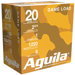 Aguila Ammuniti 117523 Aguila 1CHB2048 Field  20 Gauge 2.75" 1 oz 8 Shot 25 Bx/ 10 Cs