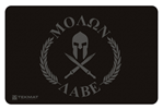 Tekmat 117934 TekMat TEKR17MOLONLABE Molon Labe Cleaning Mat Black/Gray Rubber 17" Long Molon