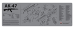 Tekmat 117935 TekMat TEKR36AK47GY AK-47 Cleaning Mat Black/Gray Rubber 36" Long AK-47 Parts Di