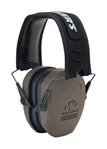 Gsm Outdoors 118154 Walker's GWPRSMPASFDE Razor Slim Passive Muff Polymer 27 dB Over the Head Flat D