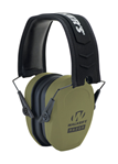 Gsm Outdoors 118155 Walker's GWPRSMPASODG Razor Slim Passive Muff Polymer 27 dB Over the Head OD Gre