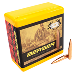 Berger Bullet/c 749-018-400 Berger Bullets 26550 Elite Hunter  6.5mm .264 156 gr Boat-Tail (BT) 100 Per Box