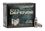 118347 Liberty Ammunition LACD357SIG053 Civil Defense 357 Sig 357 Sig 50 gr Hollow Poin