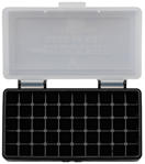 Berrys Manufact 118352 Berrys 71933 401 Ammo Box 9mm Luger,380 ACP 50rd Clear Lid w/Black Bottom