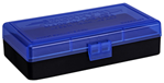 Berrys Manufact 118359 Berrys 38861 408 Ammo Box 40 S&W,45 ACP 50rd Blue Lid w/Black Bottom