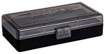 Berrys Manufact 118360 Berrys 13897 408 Ammo Box 40 S&W,45 ACP 50rd Smoke Lid w/Black Bottom