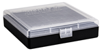 Berrys Manufact 118369 Berrys 16678 008 Ammo Box 40 S&W,45 ACP 100rd Clear Lid w/Black Bottom
