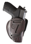 1791 Gun Leathr 118455 1791 Gunleather 3WH5SBRA 3-Way Concealment Holster OWB Signature Brown Leather F