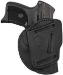 1791 Gun Leathr 118456 1791 Gunleather 4WH1SBLL 4-Way Concealment Holster Size 01 IWB/OWB Style made of