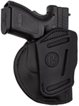 1791 Gun Leathr 118460 1791 Gunleather 4WH5SBLL 4-Way Concealment Holster Size 05 IWB/OWB Style made of