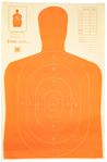 Action Target I 118724 Action Target B27EORANGE Economy  Silhouette Hanging Paper Target 23" x 35" 100