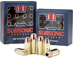 Hornady Mfg Co 119060 Hornady Subsonic 40 S&W 180 gr XTP Hollow Point 20 Bx/ 10 Cs