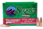 Sierra Bullets 119963 Sierra 2136 Varminter  308 Win 150 gr Hollow Point (HP) 100 Per Box
