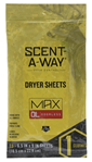 Hunters Special 119997 Scent-A-Way 07707 Max Dryer Sheets Odor Eliminator Odorless 15 Per Pkg