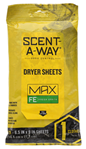 Hunters Special 119998 Scent-A-Way 07708 Max Dryer Sheets Odor Eliminator Earth 15 Per Pkg