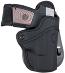1791 Gun Leathr 120172 1791 Gunleather ORPDH21SBLR BH2.1 Optic Ready Paddle Holster OWB Stealth Black L