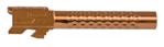 Zev Technologie ZTTBBL17OPTBRZ ZEV BBL17OPTBRZ Optimized Match Replacement Barrel 9mm Luger 4.49" Bronze PVD Fi