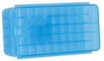 Mtm Molded Prod 120243 MTM Case-Gard P50SS-9M-24 Side-Slide Ammo Box  Multi-Caliber Handgun Clear Blue