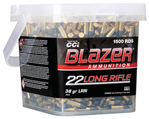 Cci/speer 120676 CCI 10025 Blazer  22 LR 38 gr Hollow Point (HP) 1500 Bx/ 1 Cs (Bucket)