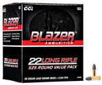 Cci/speer 120677 CCI 10022 Blazer  22 LR 38 gr Hollow Point (HP) 525 Bx/ 10 Cs