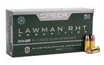 Cci/speer 120685 Speer Ammo 53365 Lawman RHT 9mm Luger 100 gr Frangible 50 Bx/ 20 Cs