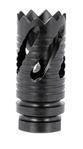 Tacfire 120882 TacFire MZ10219MM Thread Crown Muzzle Brake Black Oxide Steel with 1/2"-36 tpi T