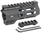 121663 Midwest Industries MICRM45 Combat  AR-15 Black Hardcoat Anodized Aluminum/Polyme