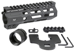 121664 Midwest Industries MICRM6 Combat  AR-15 Black Hardcoat Anodized Aluminum/Polymer